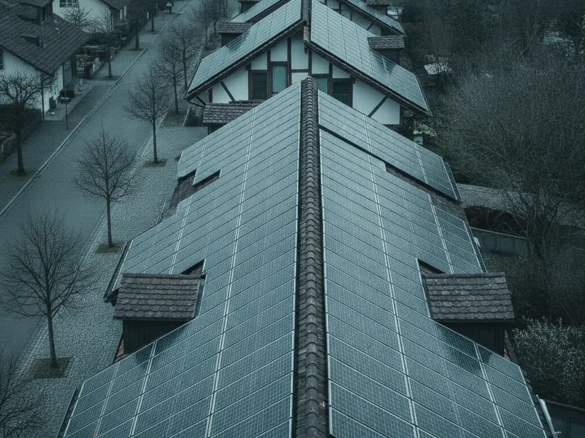 Referenzprojekt Reiheneinfamilienhaus mit Ost-West-Solaranlage
